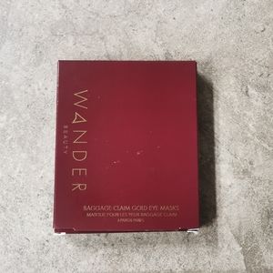 Wander beauty baggage claim gold eye masks